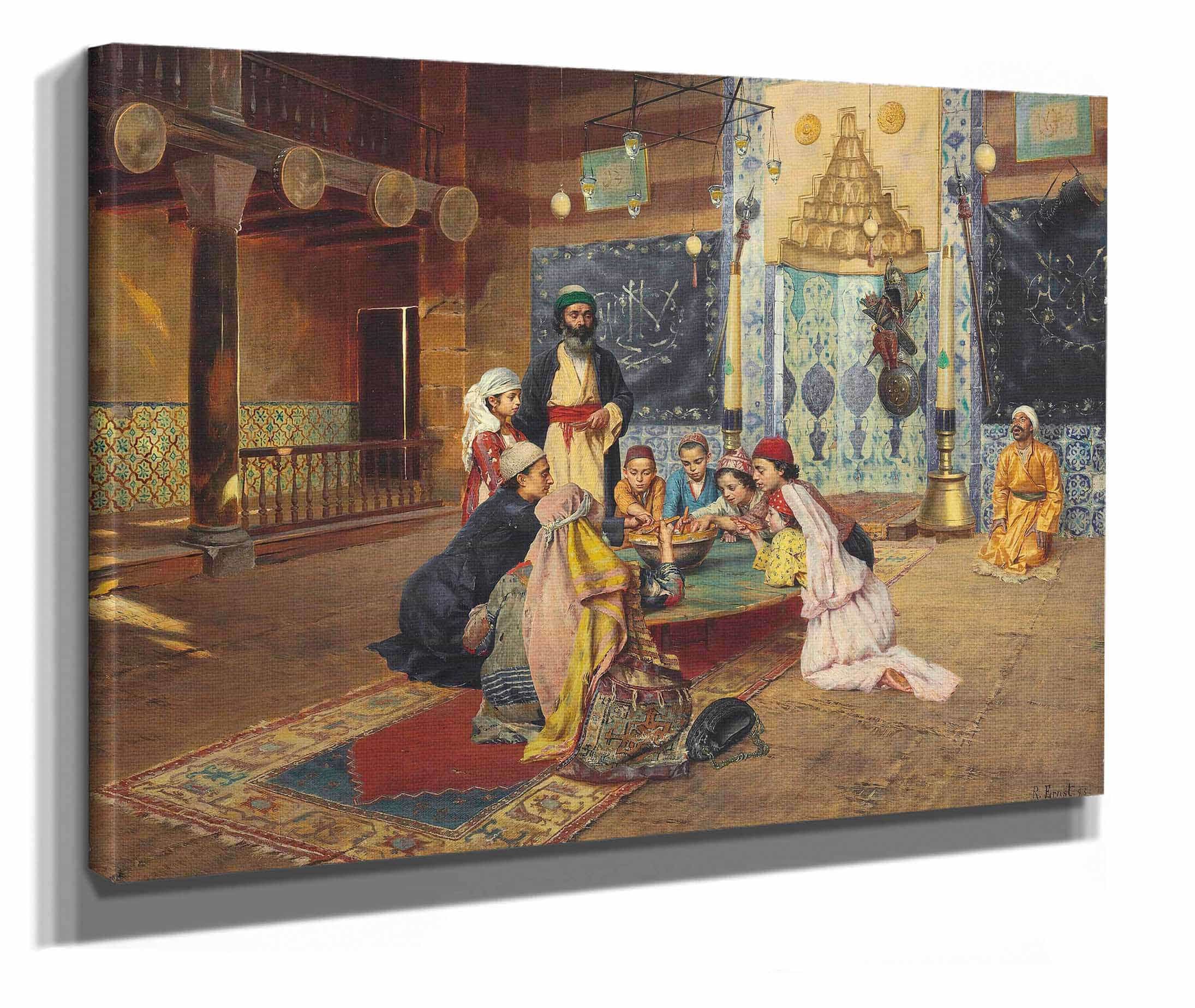 La Charite Chez Les Derviches A Scutari by Rudolf Ernst