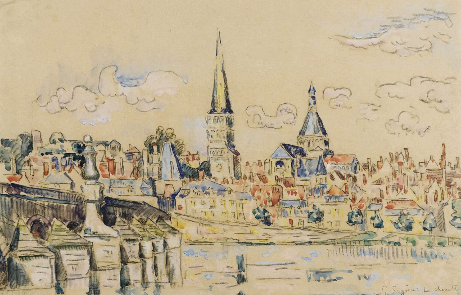 La Charite Sur Loire by Paul Signac