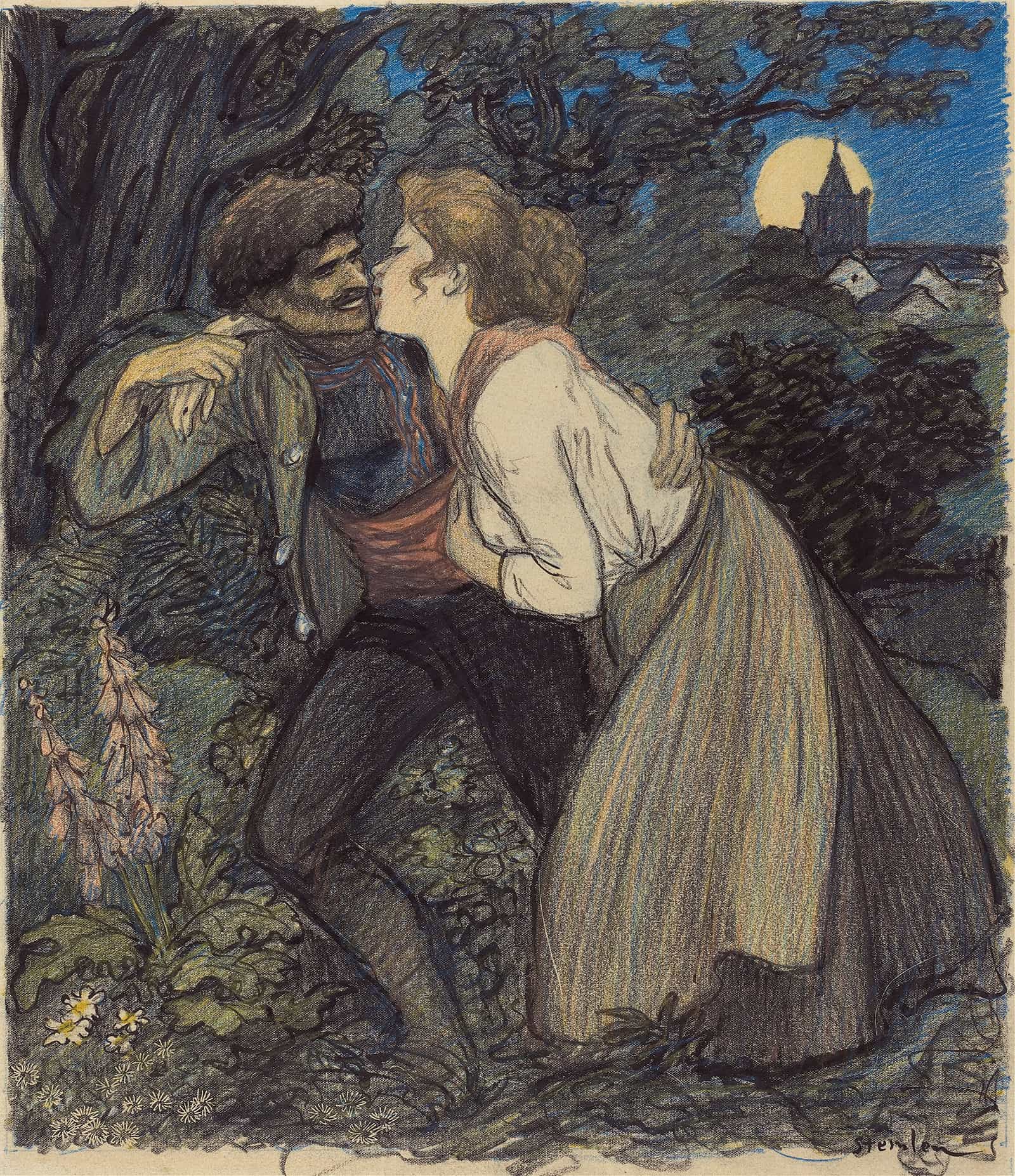 La Chienne Au Loup by Theophile Alexandre Steinlen