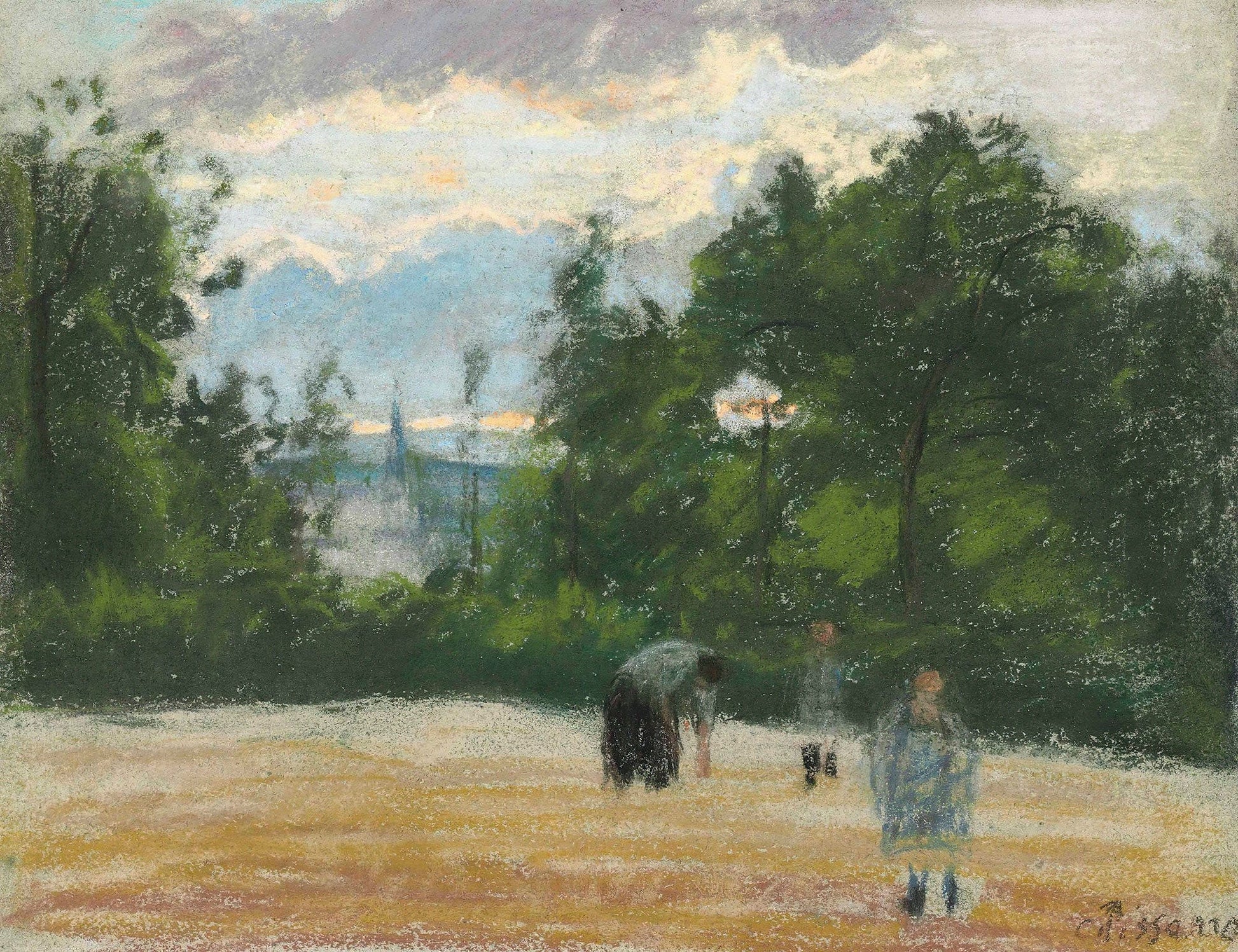La Clairiere by Camille Pissarro