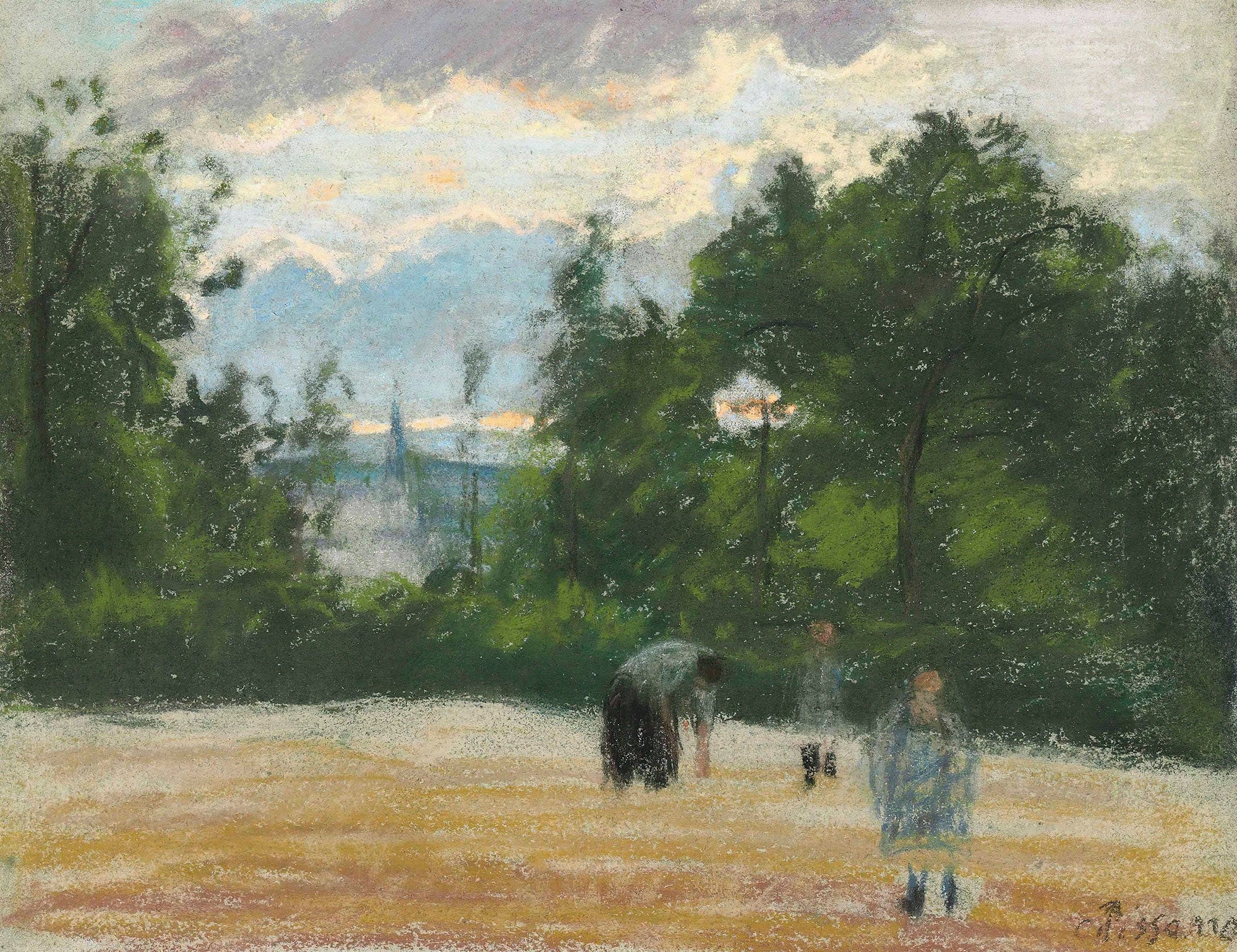 La Clairiere by Camille Pissarro