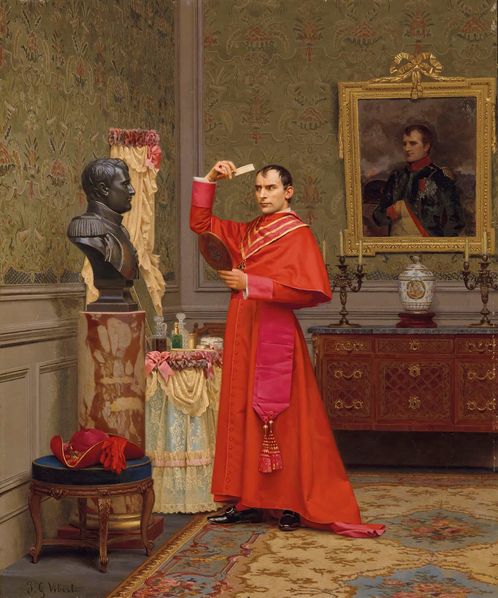 La Comparaison by Jehan Georges Vibert