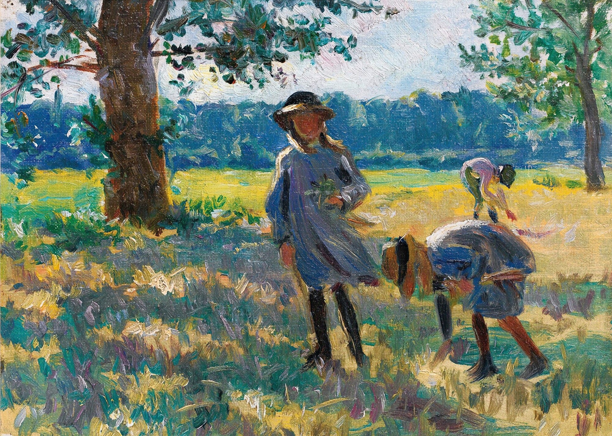 La Cueillette Des Fleurs by Henri Lebasque