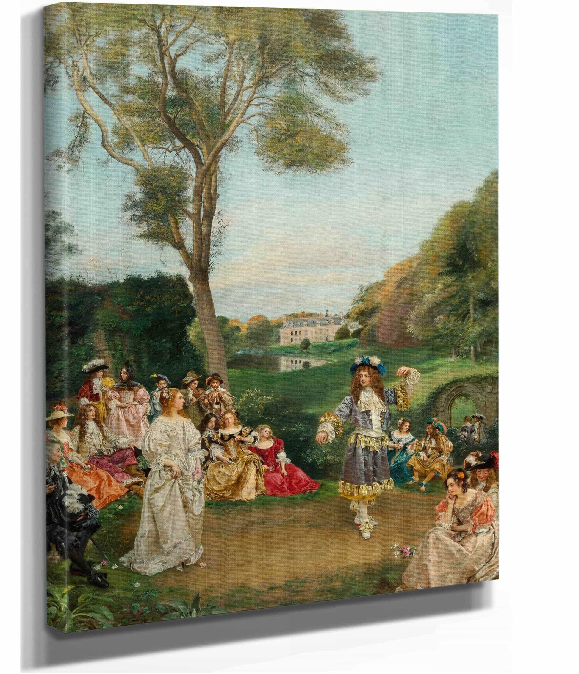 La Danse Chateau De Kerduel Comte De Champagny by Gustave Jean Jacquet