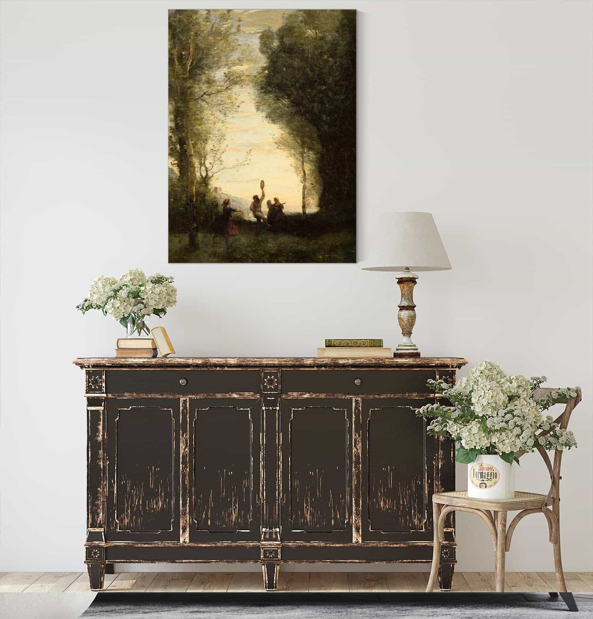 La Danse Italienne by Jean Baptiste Camille Corot