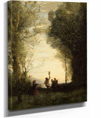 La Danse Italienne by Jean Baptiste Camille Corot