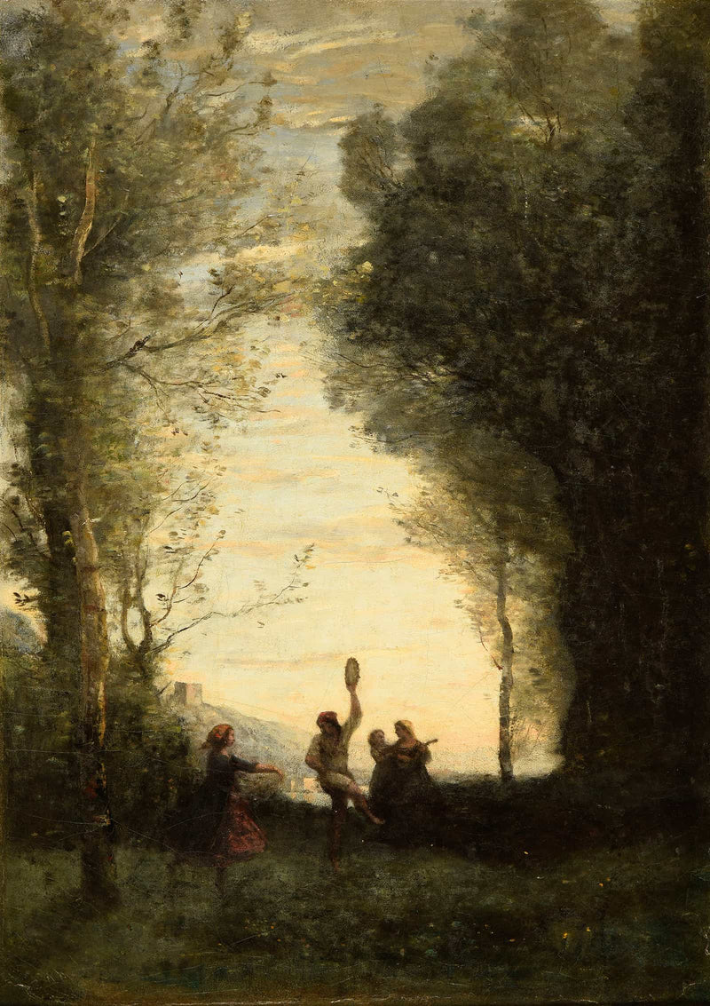 La Danse Italienne by Jean Baptiste Camille Corot