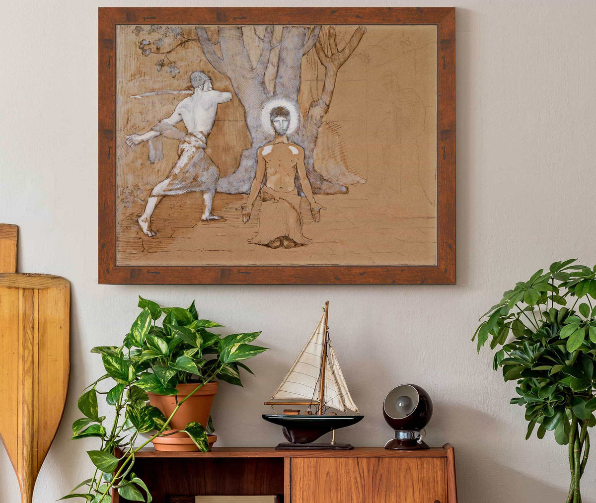 La Decollation De Saint Jean Baptiste by Pierre Puvis De Chavannes