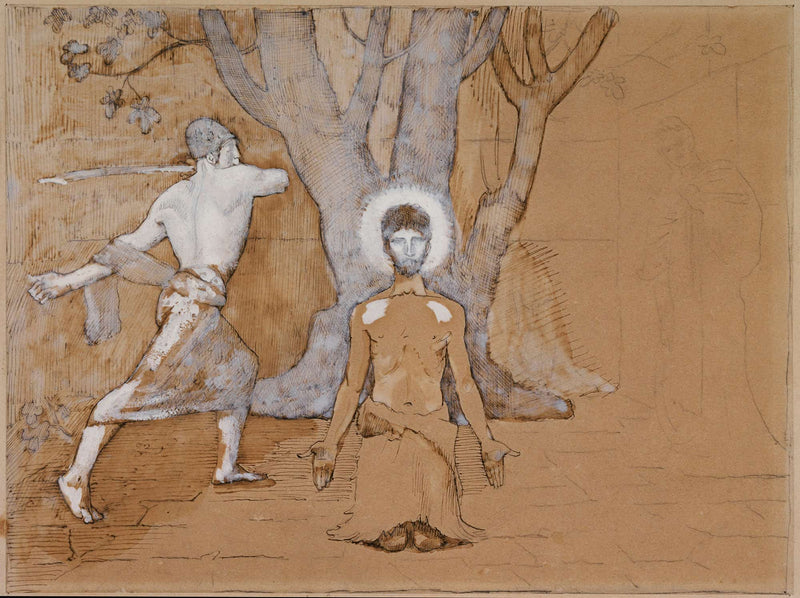 La Decollation De Saint Jean Baptiste by Pierre Puvis De Chavannes
