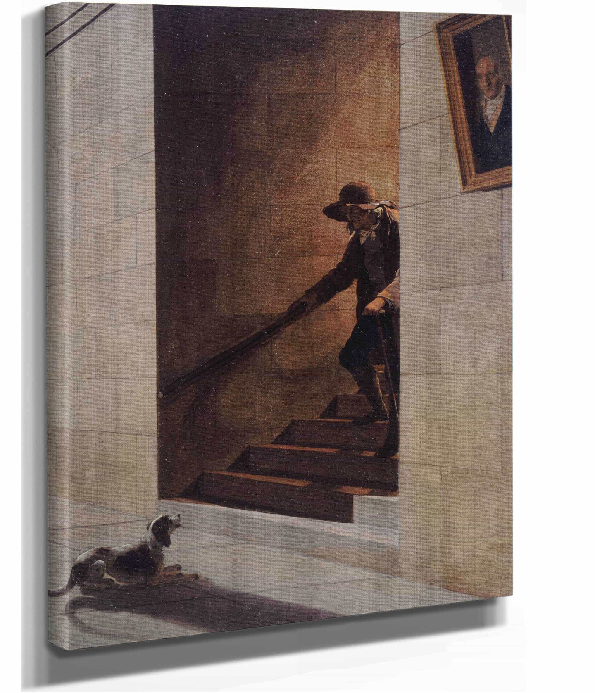 La Descente De Lescalier by Louis Leopold Boilly