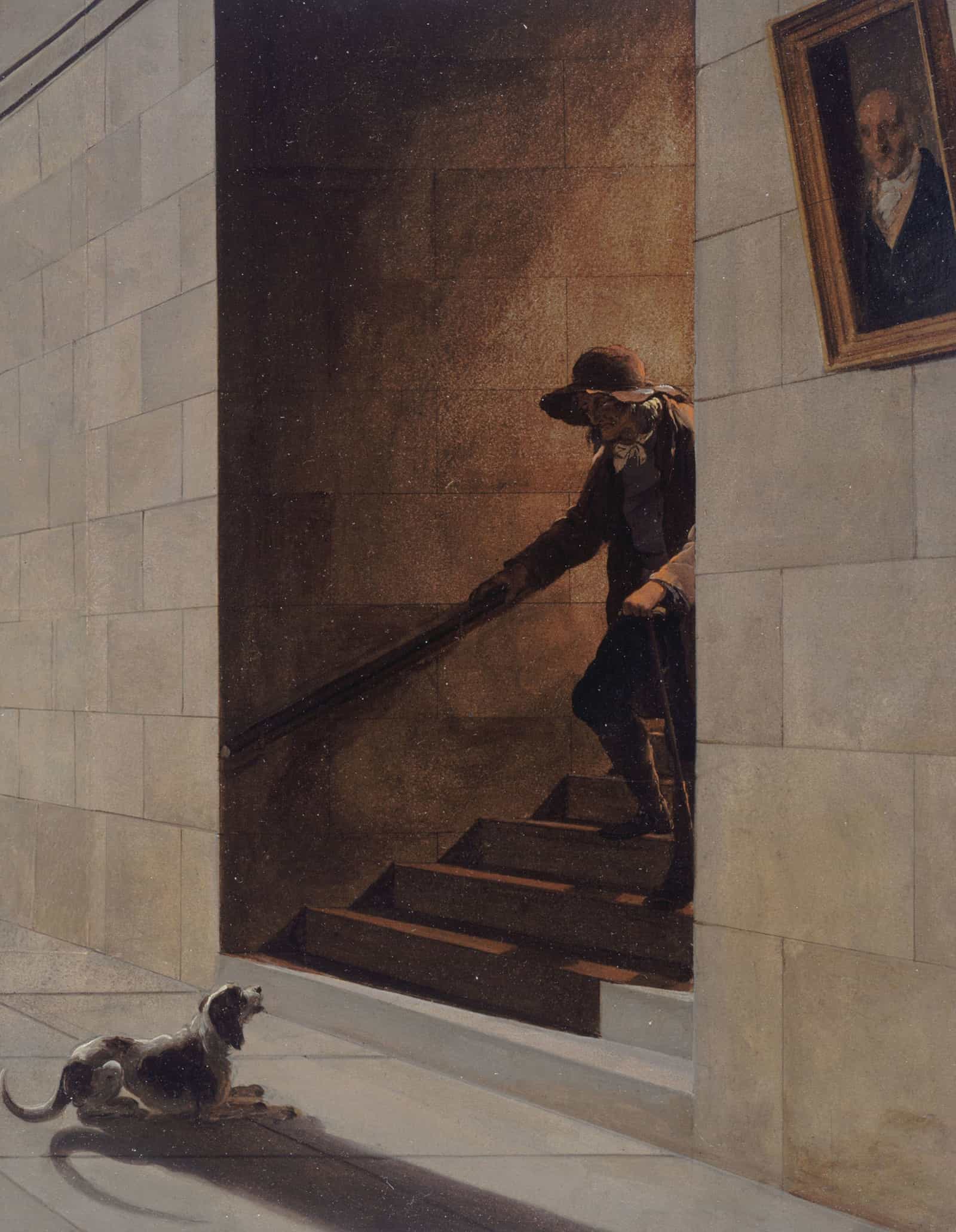 La Descente De Lescalier by Louis Leopold Boilly
