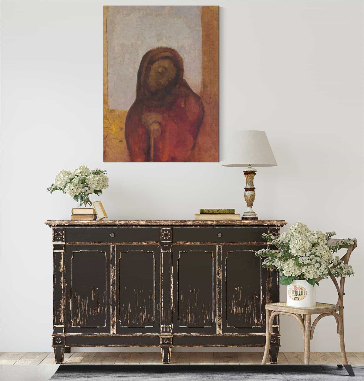 La Desesperance Dit Aussi La Souffrance by Odilon Redon