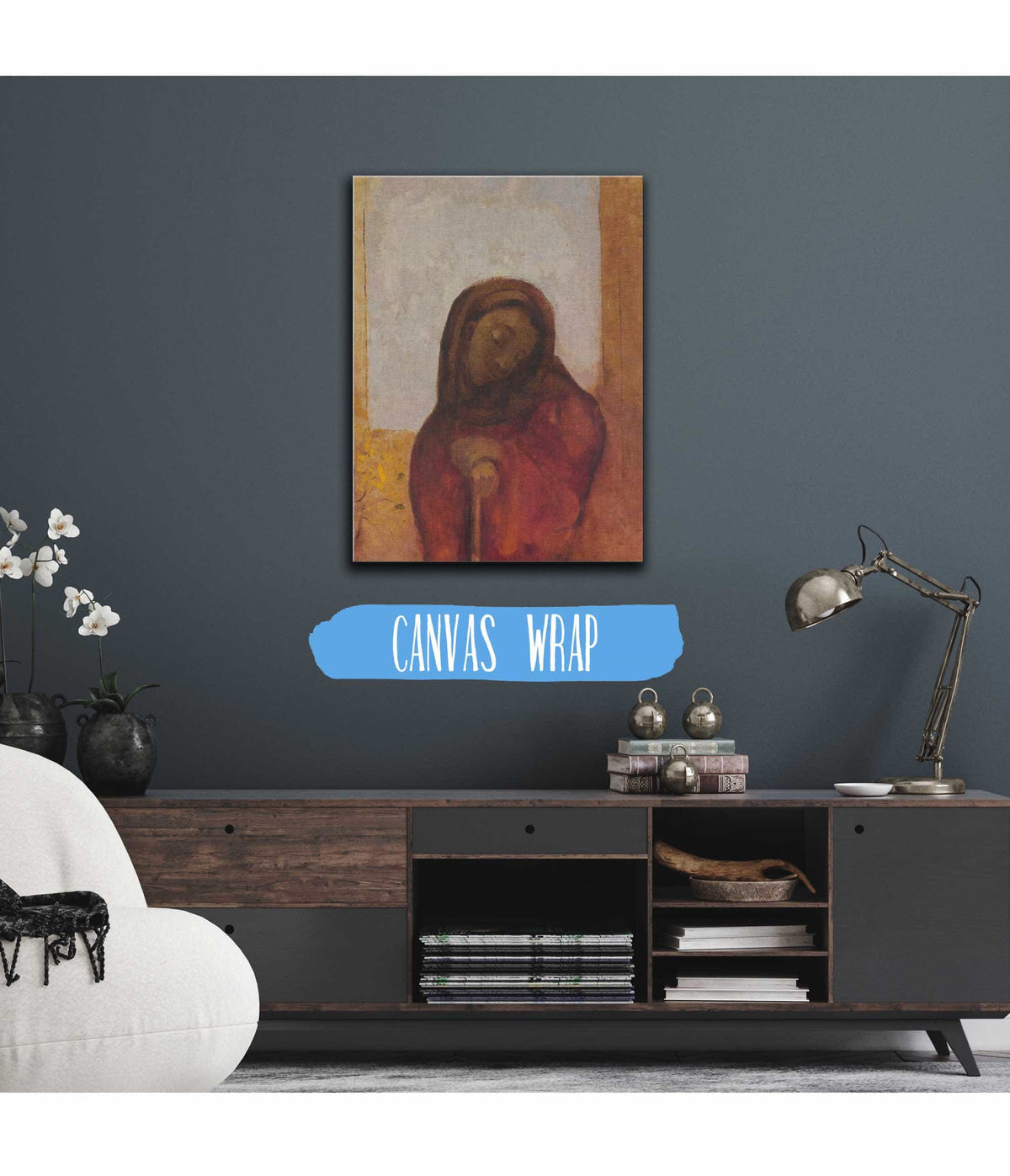 La Desesperance Dit Aussi La Souffrance by Odilon Redon