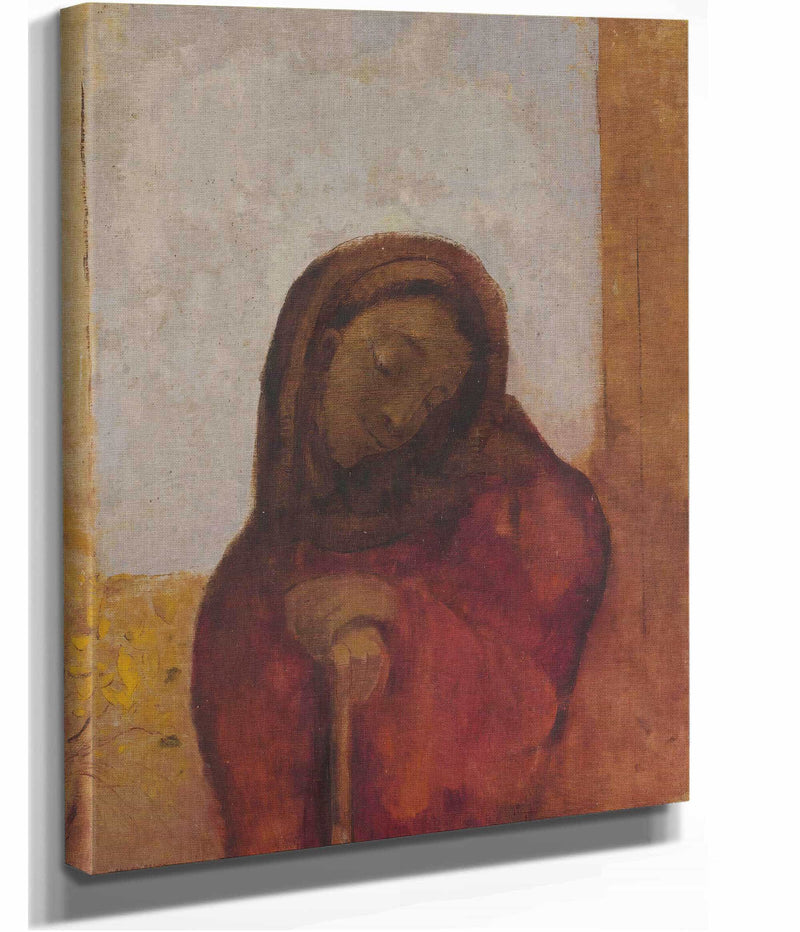La Desesperance Dit Aussi La Souffrance by Odilon Redon