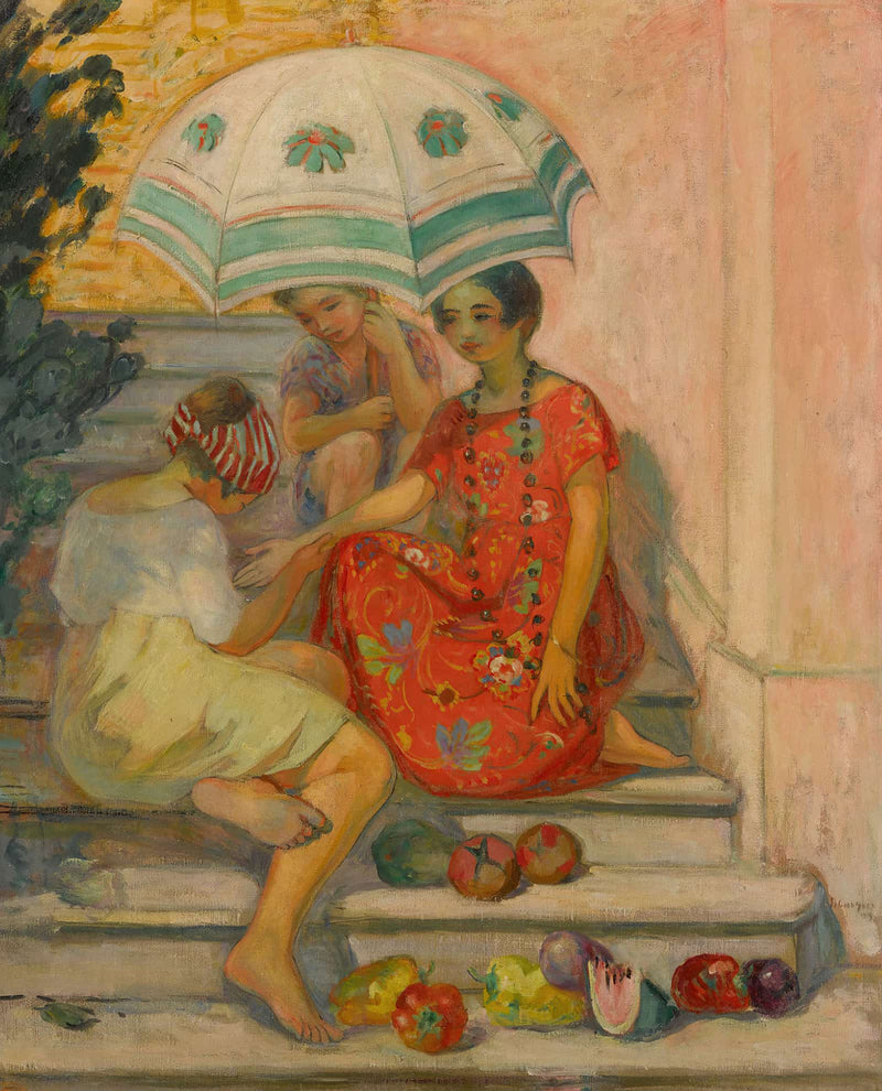La Diseuse De Bonne Aventure Sainte Maxime by Henri Lebasque