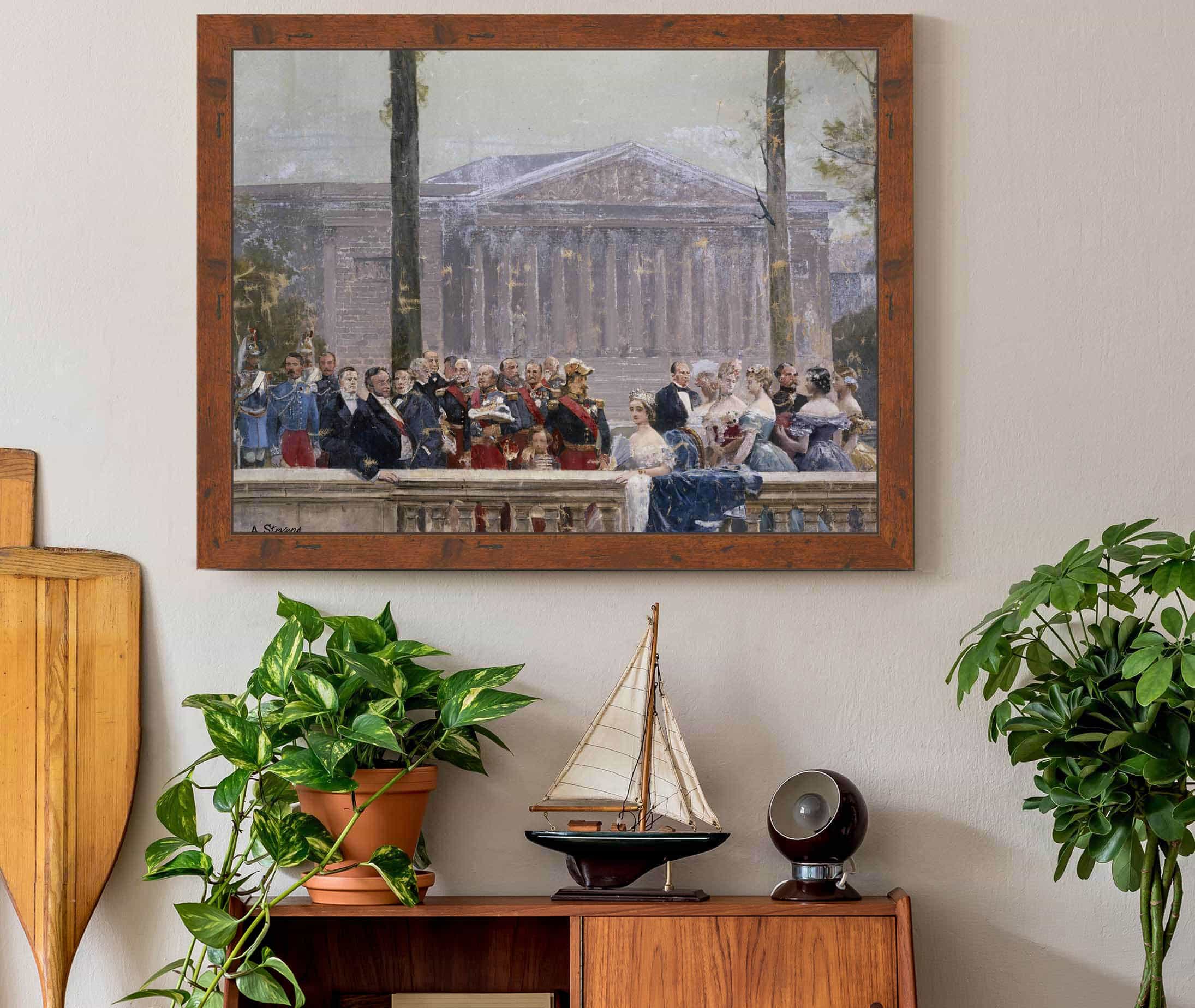 La Famille Imperiale Entouree De Nombreuses Personnalites Bourbon by Henri Gervex