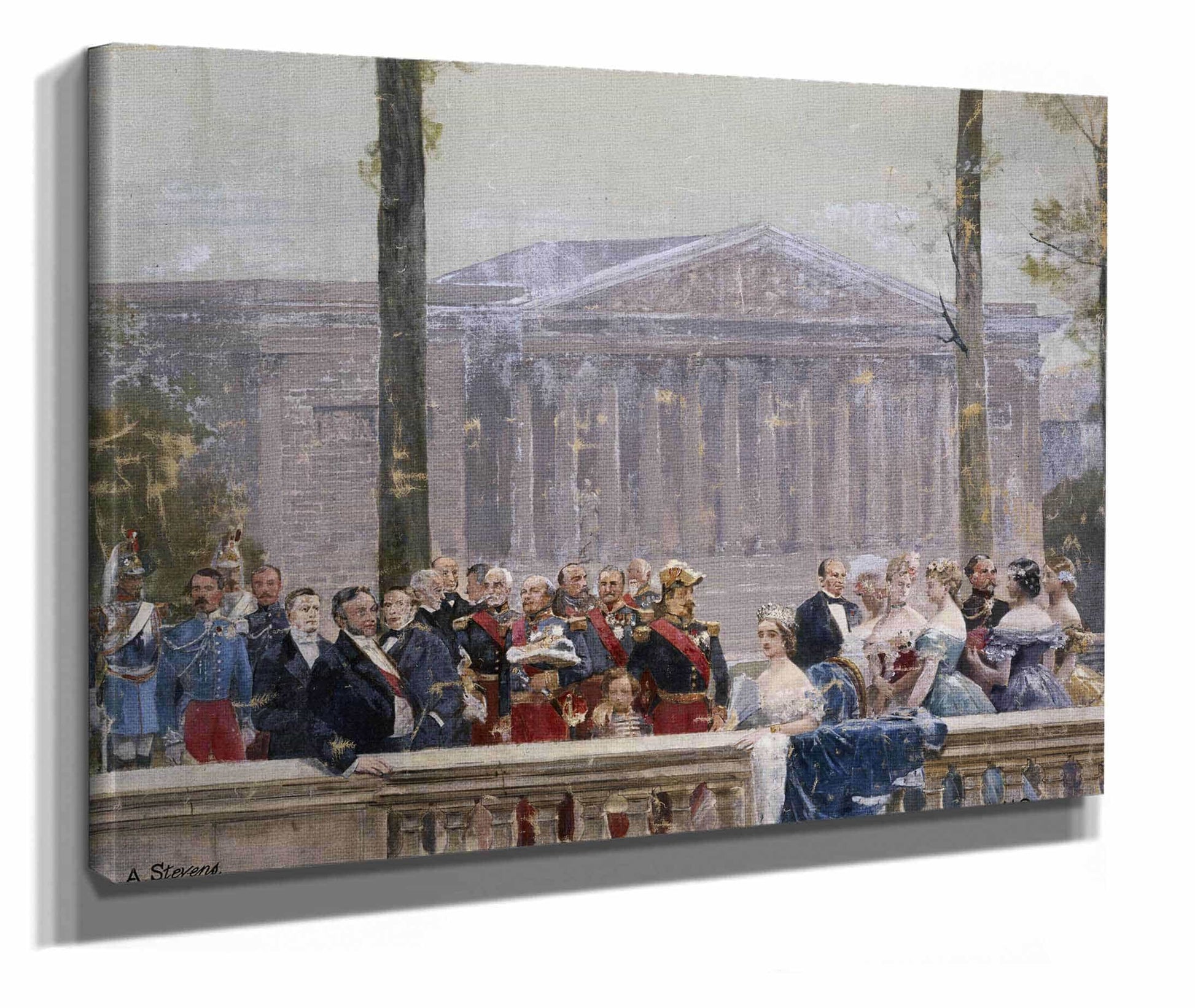 La Famille Imperiale Entouree De Nombreuses Personnalites Bourbon by Henri Gervex