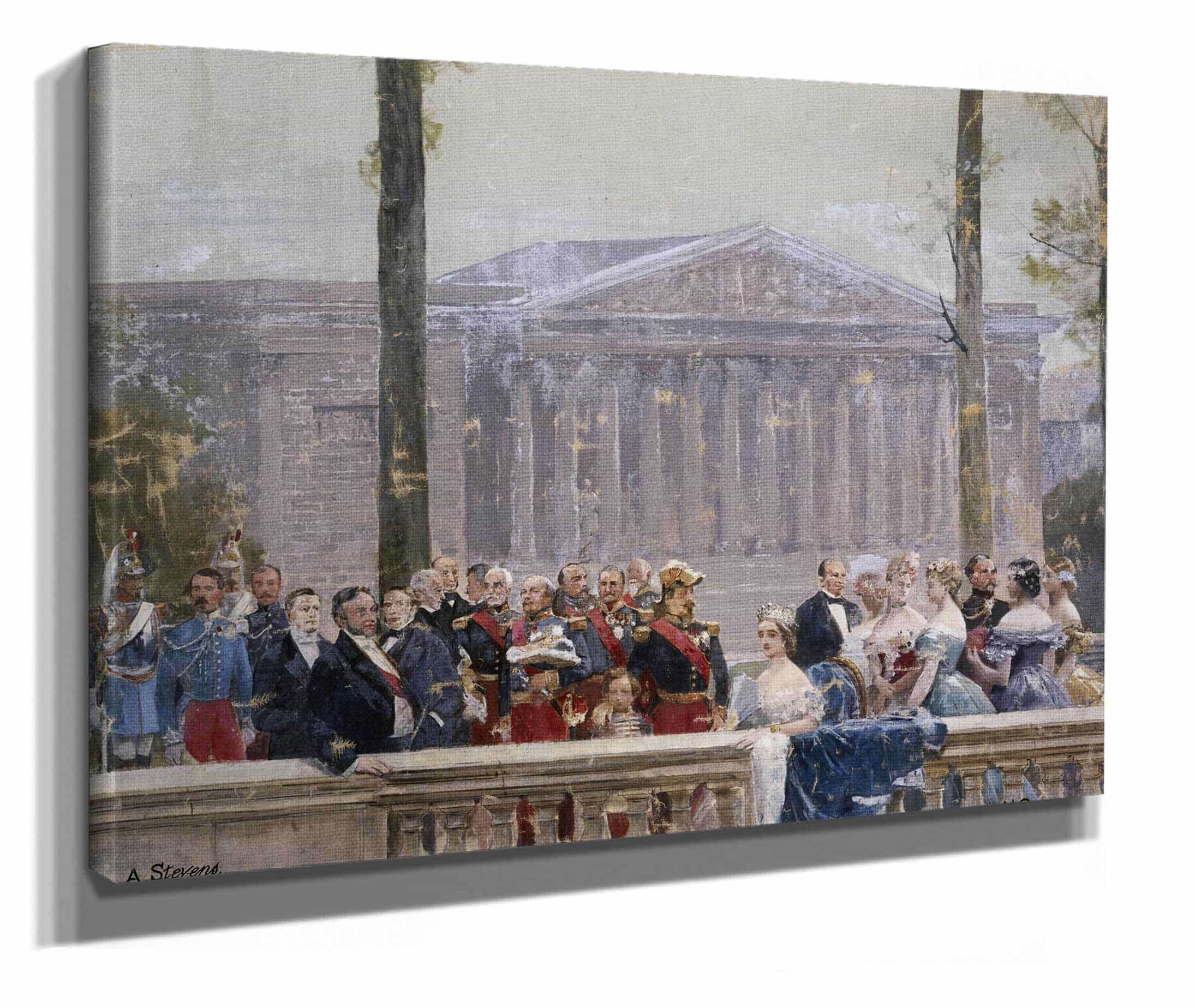 La Famille Imperiale Entouree De Nombreuses Personnalites Bourbon by Henri Gervex