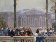 La Famille Imperiale Entouree De Nombreuses Personnalites Bourbon by Henri Gervex