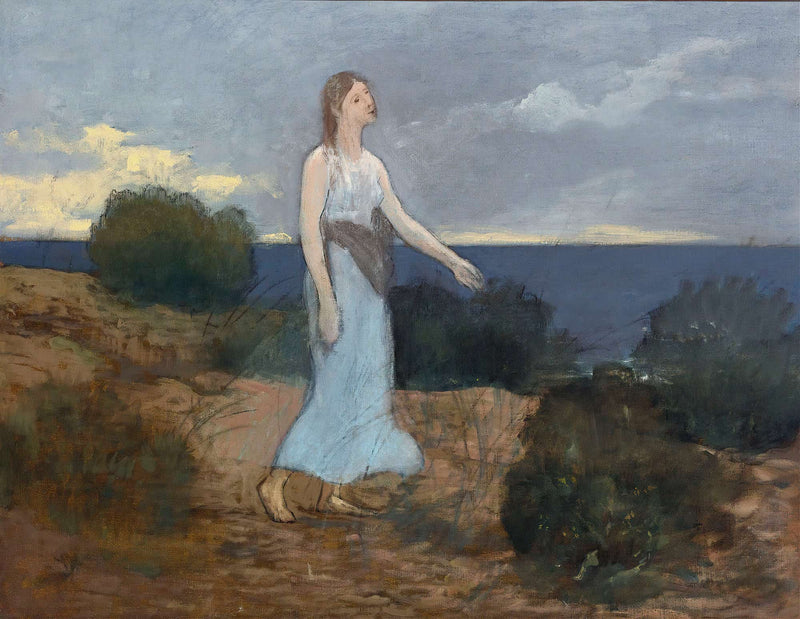 La Fee Aux Greves Fairy Of The Strand by Pierre Puvis De Chavannes