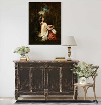 La Femme A La Perruche by Narcisse Virgile Diaz De La Pena