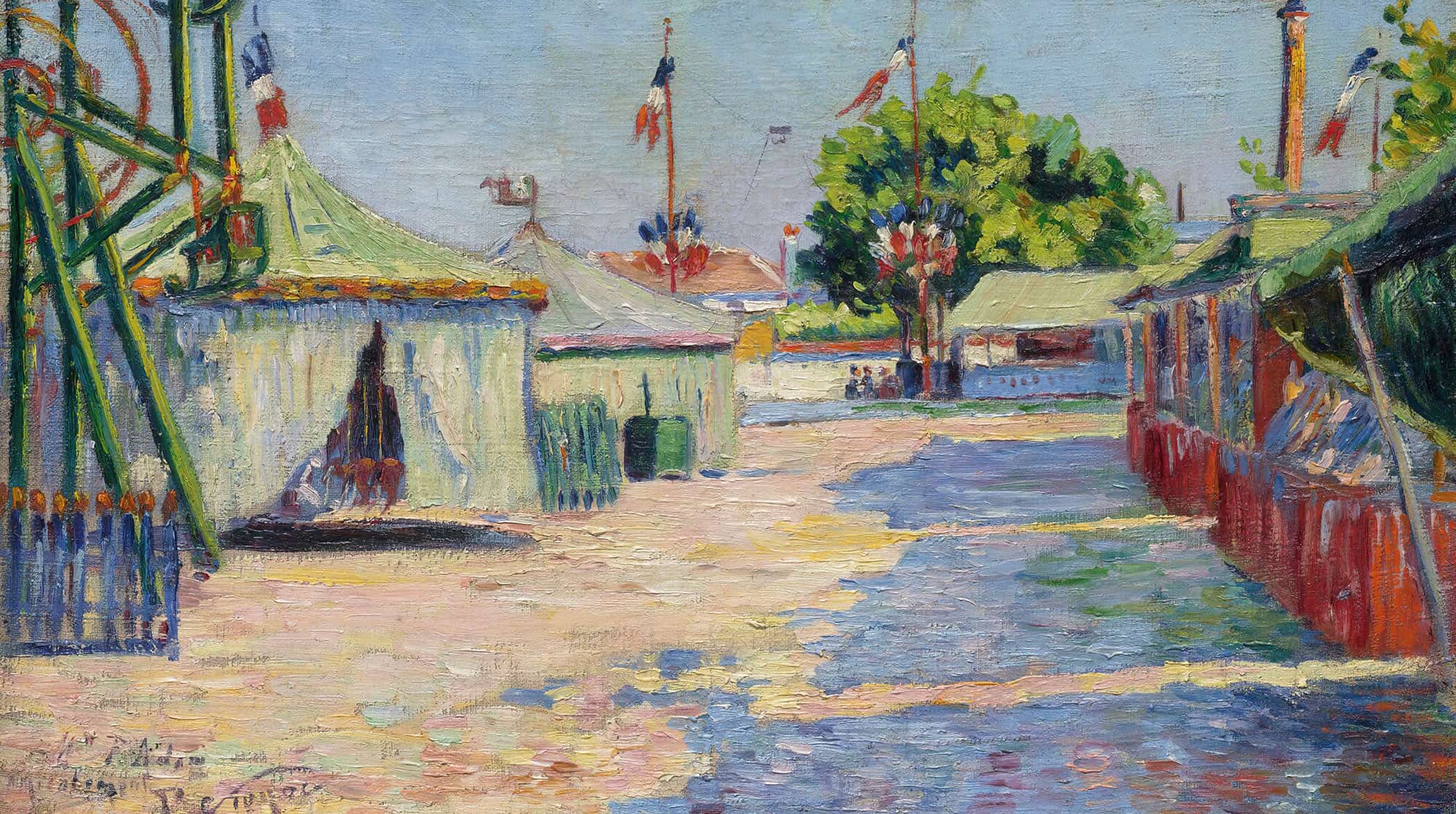 La Fete Dasnieres by Paul Signac