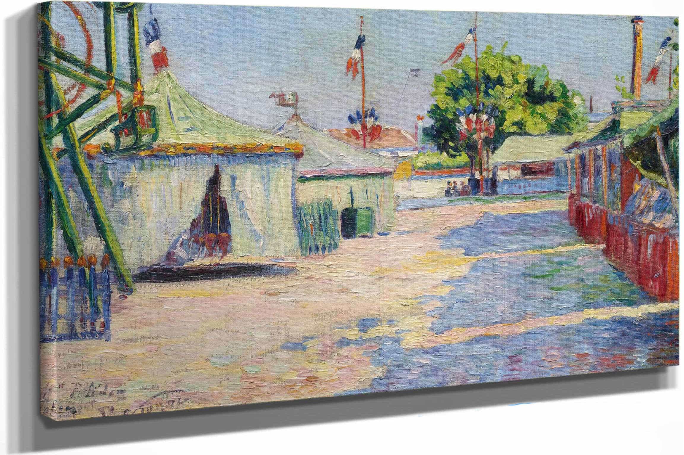 La Fete Dasnieres by Paul Signac