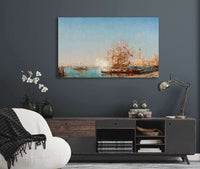 La Fete De Lassomption A Venise Le Coup De Canon by Felix Ziem