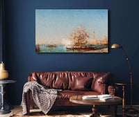 La Fete De Lassomption A Venise Le Coup De Canon by Felix Ziem