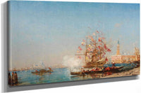 La Fete De Lassomption A Venise Le Coup De Canon by Felix Ziem