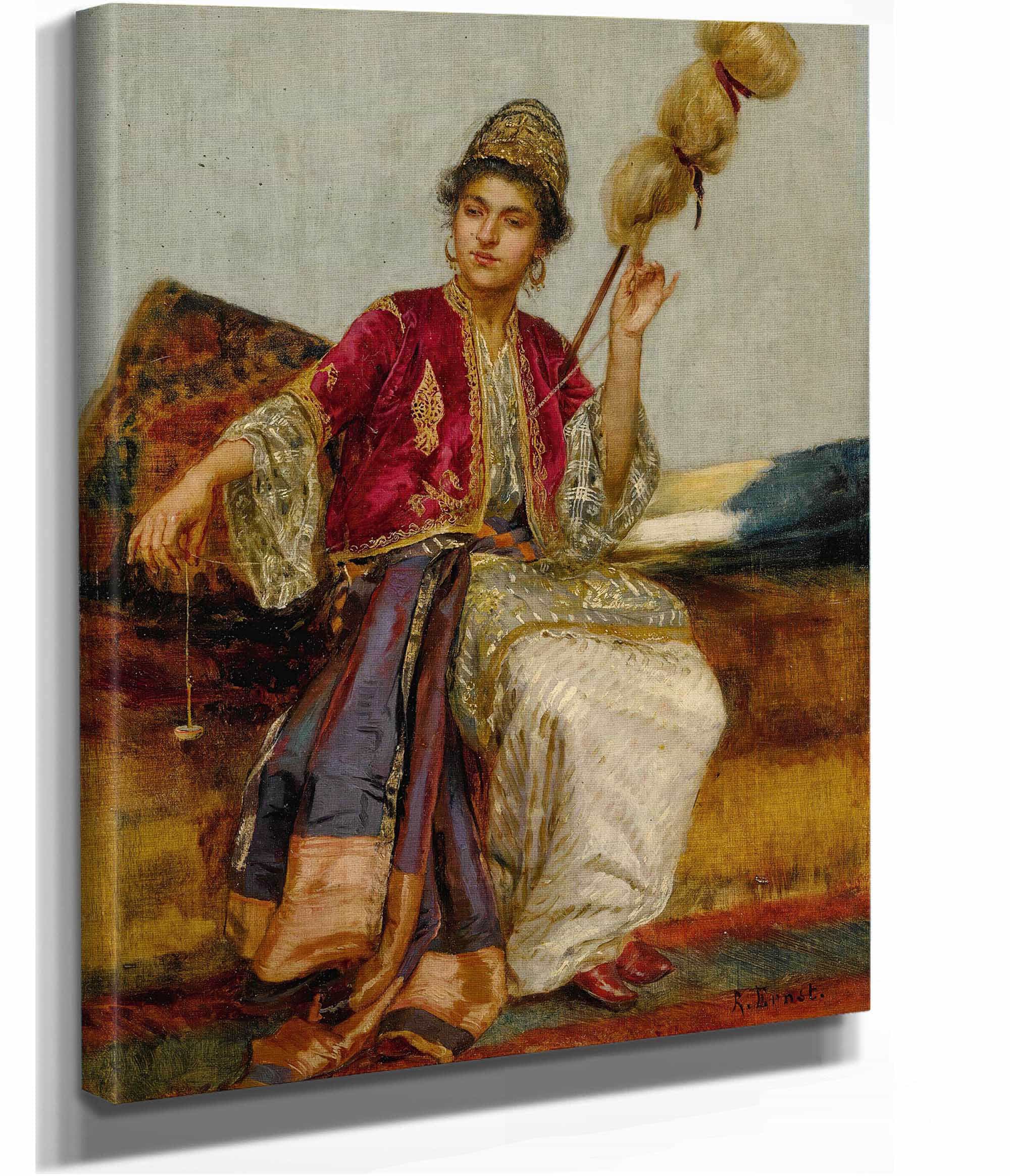 La Fileuse by Rudolf Ernst