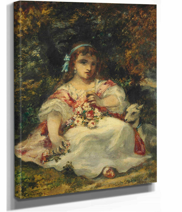 La Fille De Diaz by Narcisse Virgile Diaz De La Pena