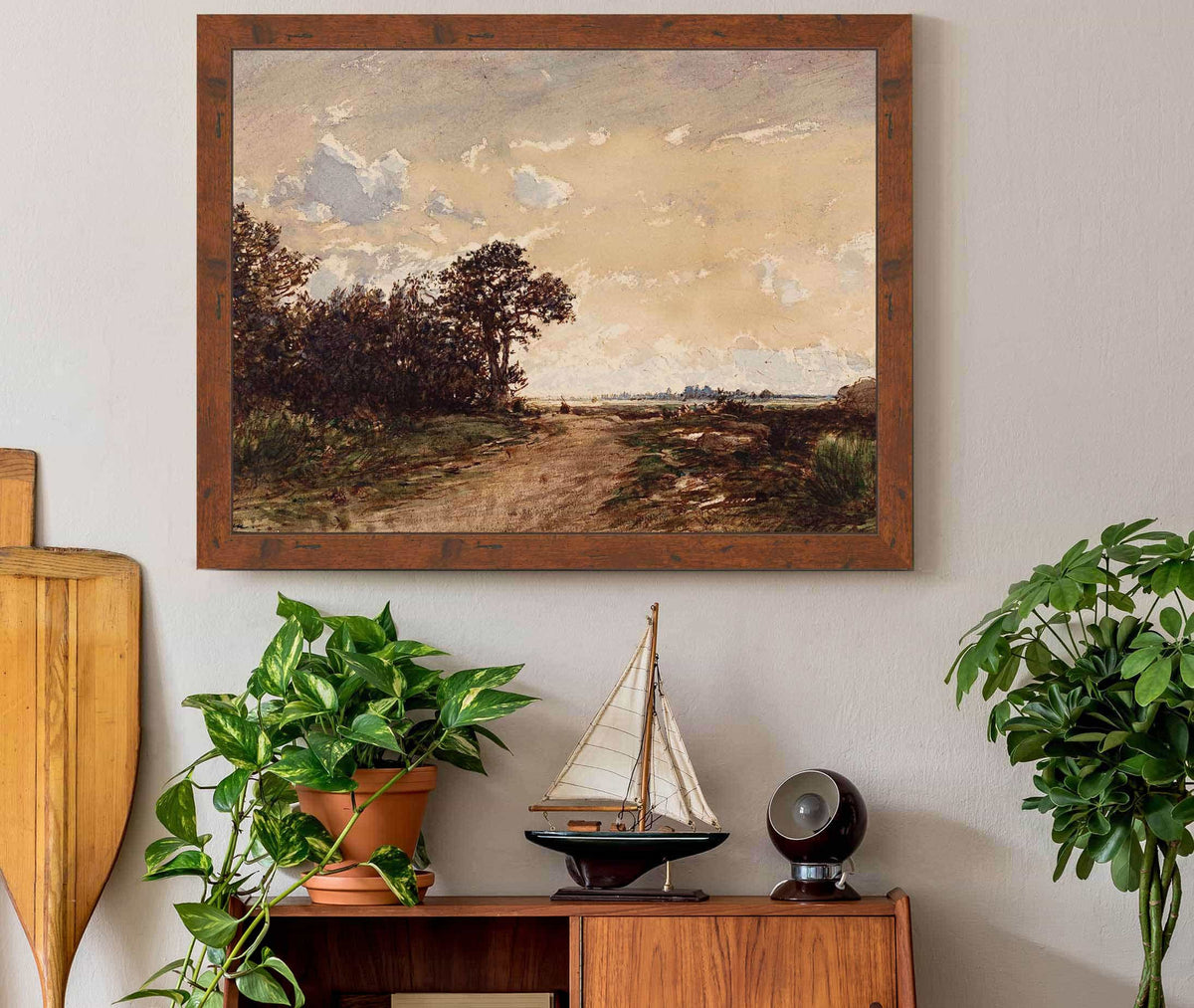 La Foret De Fontainebleau Aux Environs De Barbizon by Felix Ziem