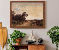 La Foret De Fontainebleau Aux Environs De Barbizon by Felix Ziem