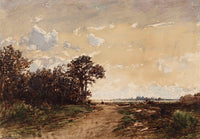 La Foret De Fontainebleau Aux Environs De Barbizon by Felix Ziem