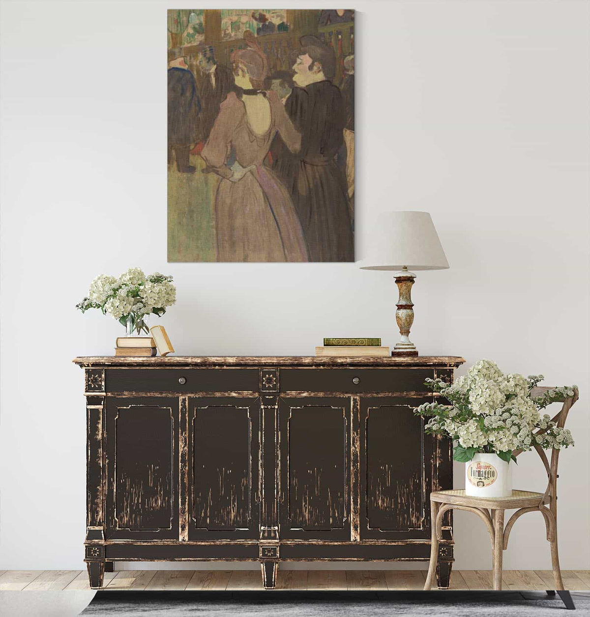 La Goulue And Her Sister by Henri De Toulouse Lautrec