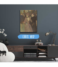 La Goulue And Her Sister by Henri De Toulouse Lautrec