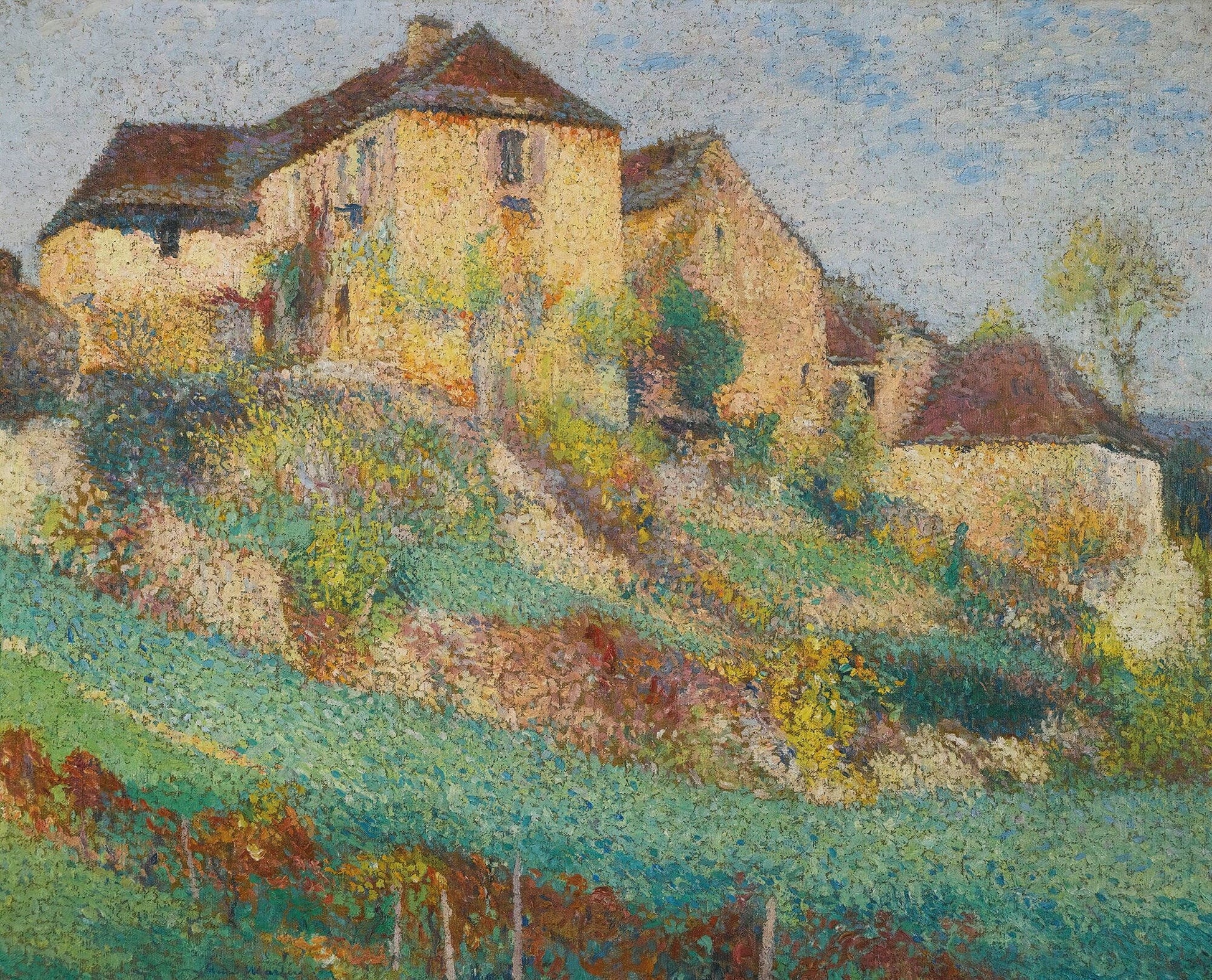 La Grande Maison De La Combe A Labastide Du Vert En Ete by Henri Martin