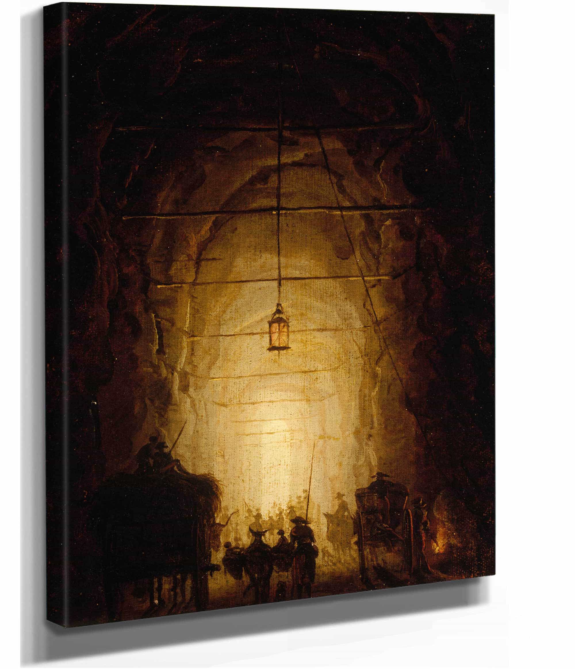 La Grotte Du Pausilippe by Hubert Robert