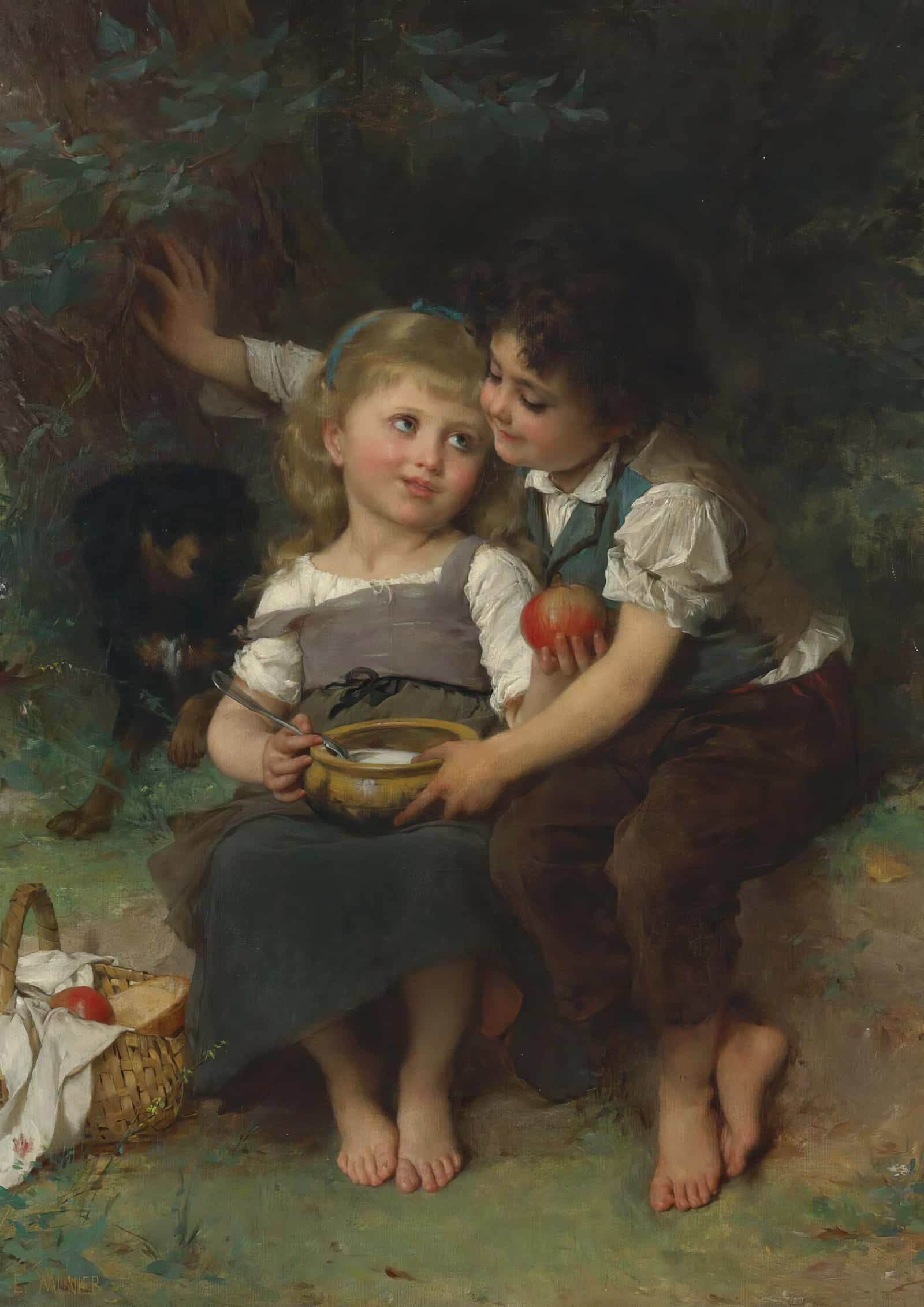 La Jatte De Lait by Emile Munier