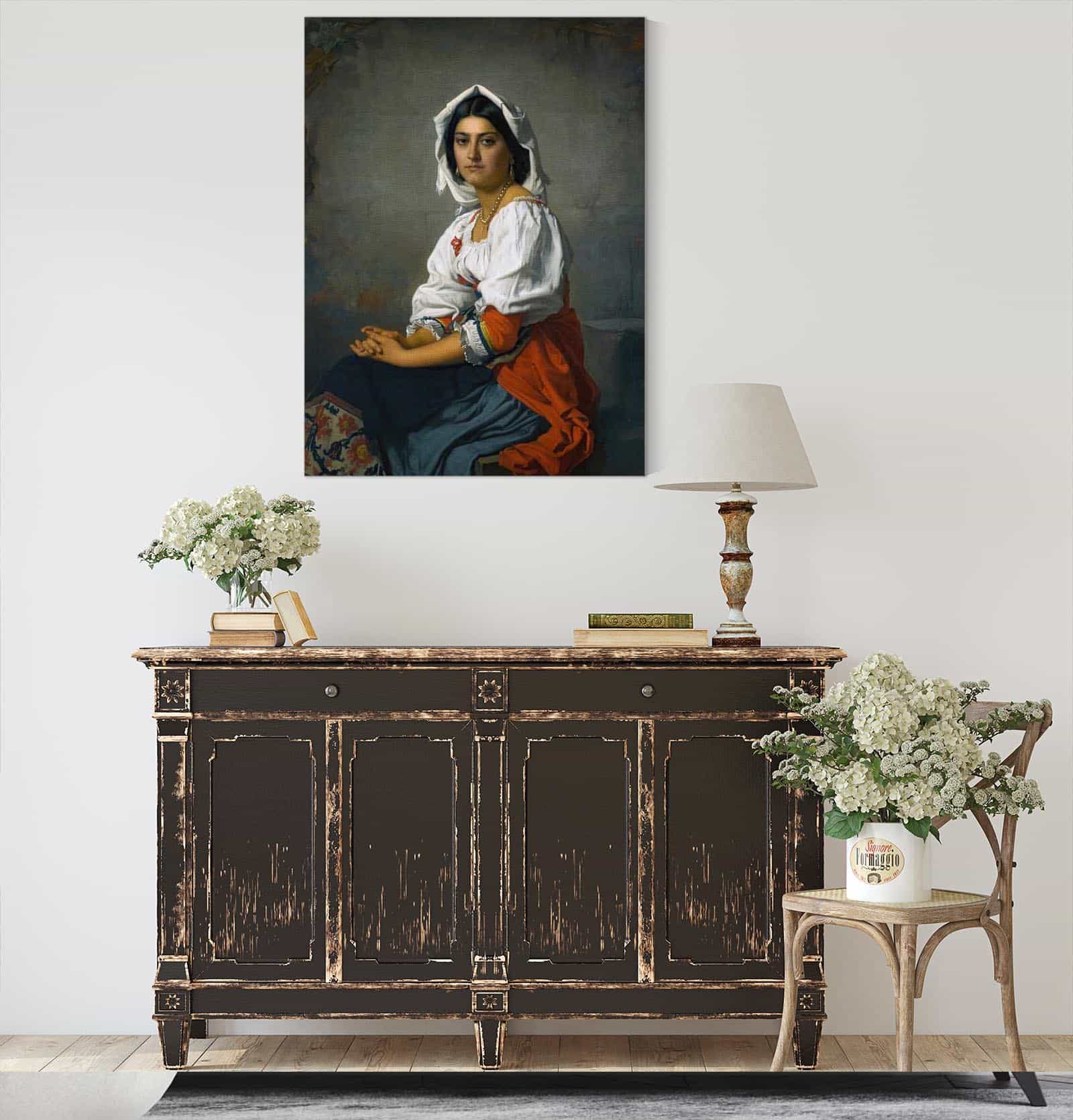 La Jeune Italienne by Henri Lehmann