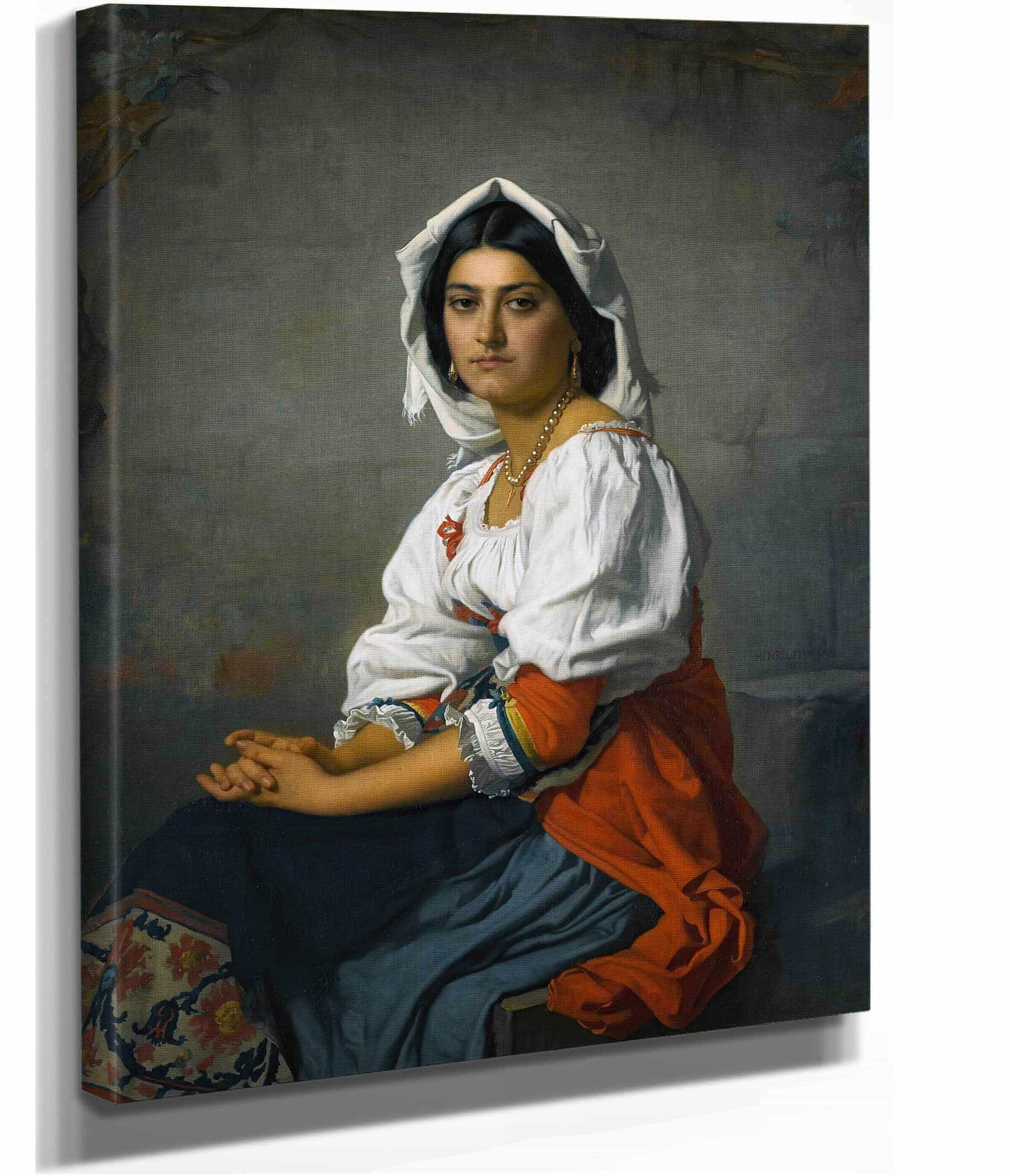 La Jeune Italienne by Henri Lehmann