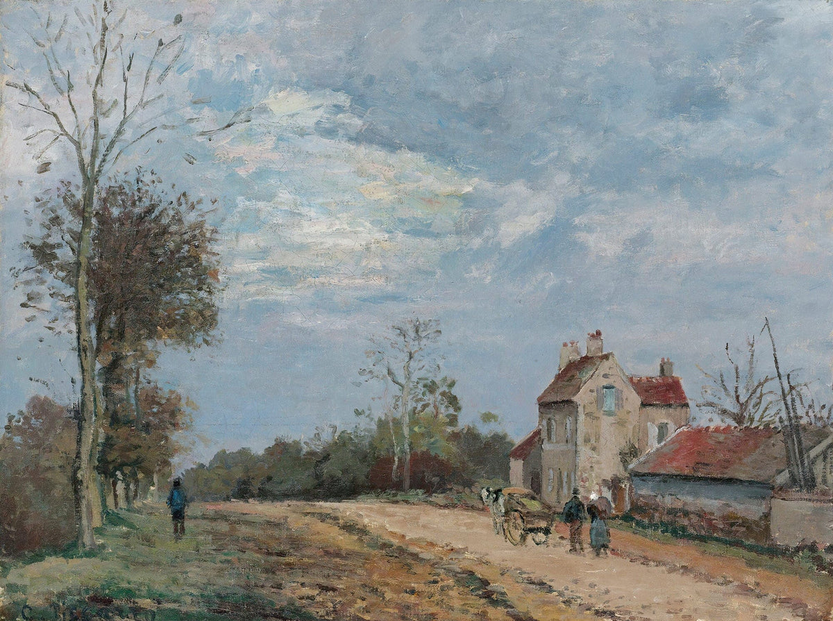 La Maison De Monsieur Musy Route De Marly Louveciennes by Camille Pissarro