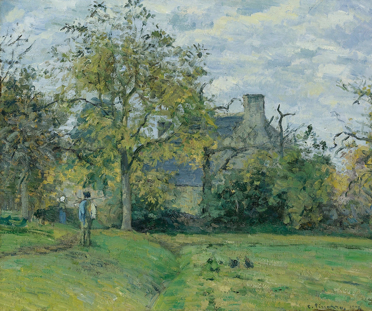 La Maison De Piette A Montfoucault by Camille Pissarro