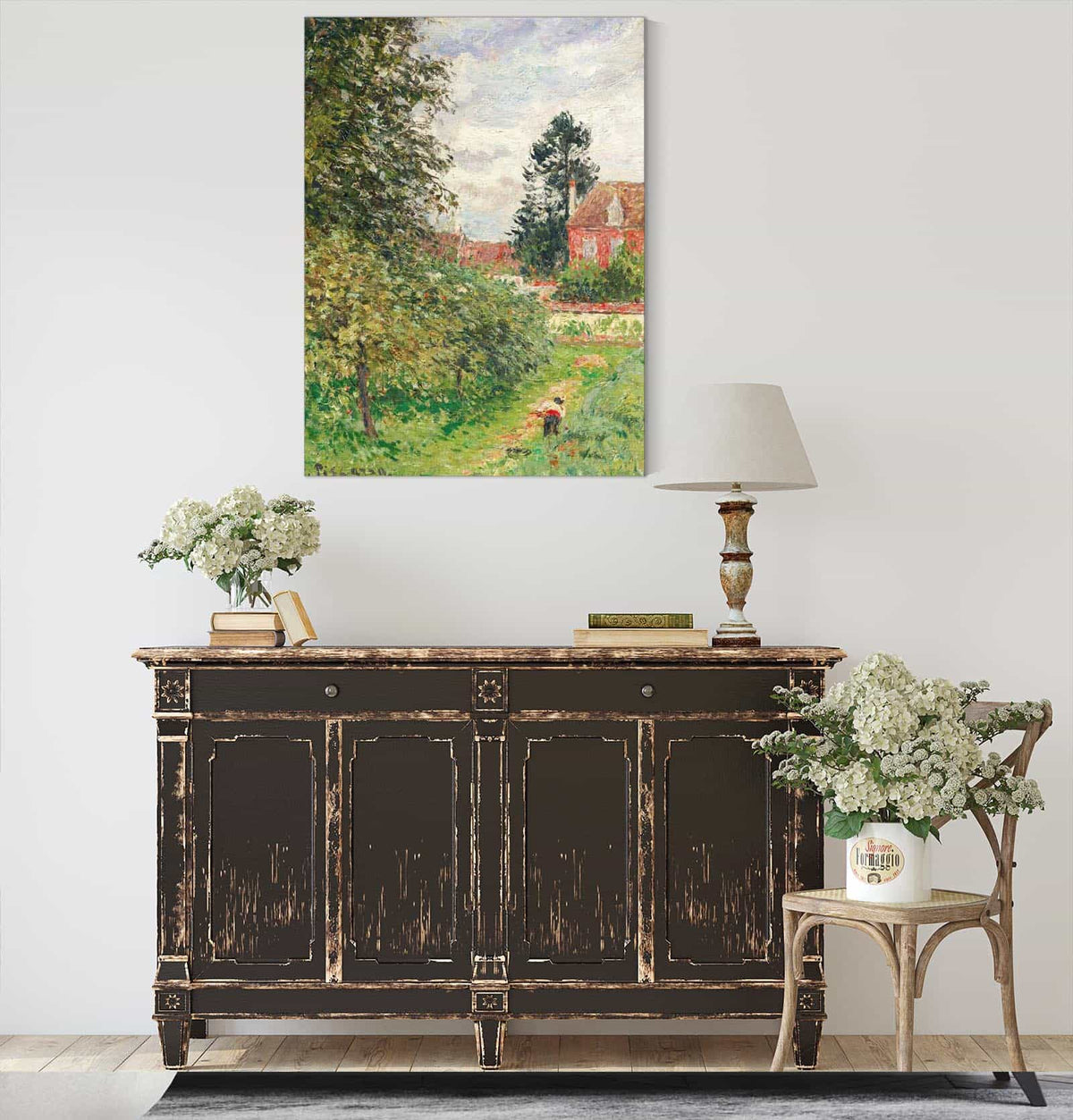 La Maison Des Anglais Eragny by Camille Pissarro