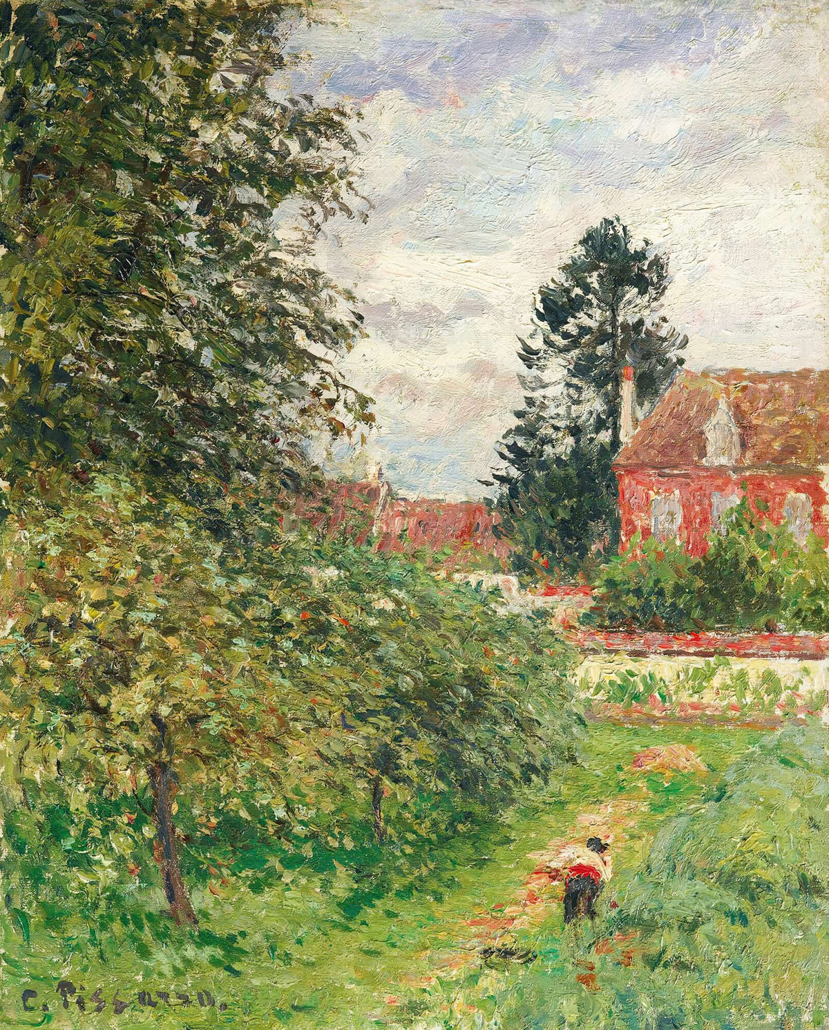 La Maison Des Anglais Eragny by Camille Pissarro