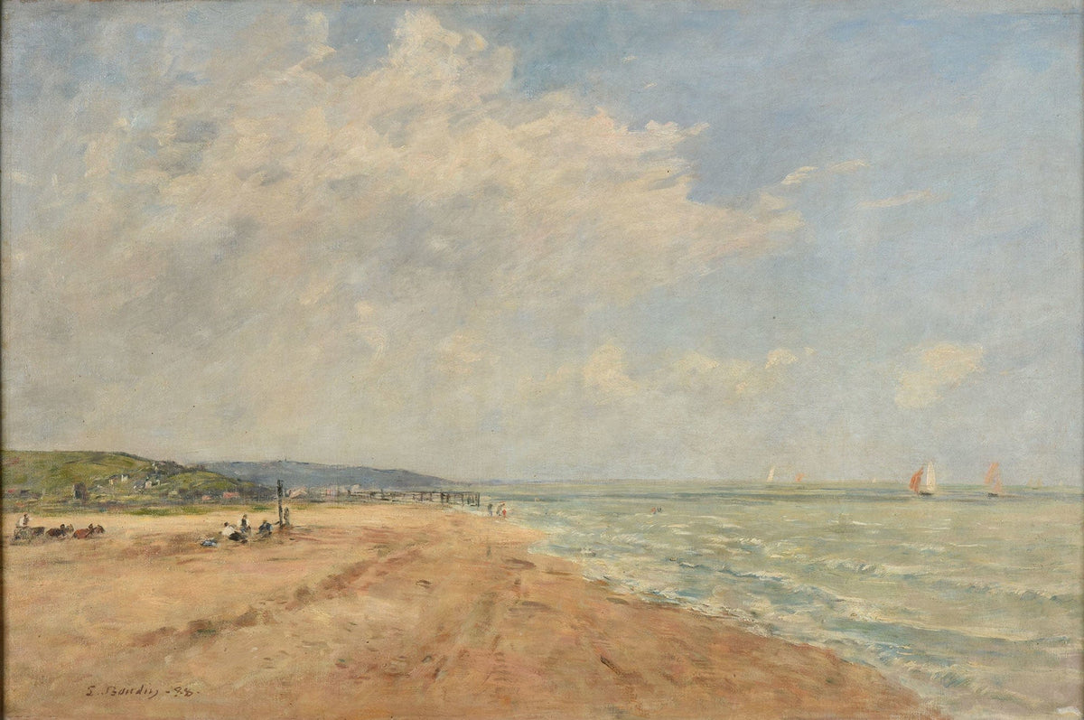 La Maree Montante Baie De Saint Valery by Eugene Boudin