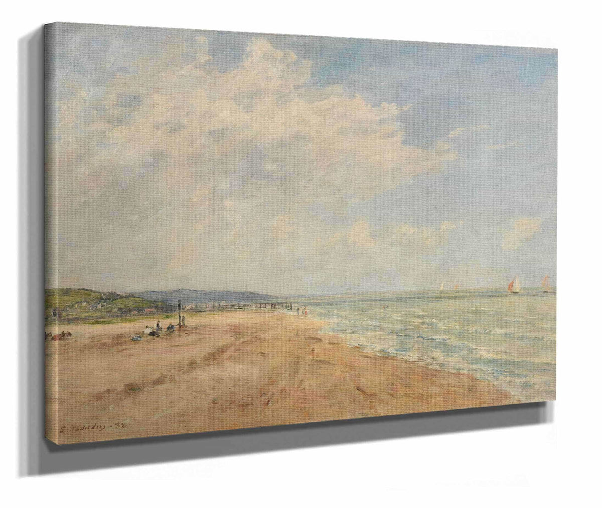 La Maree Montante Baie De Saint Valery by Eugene Boudin