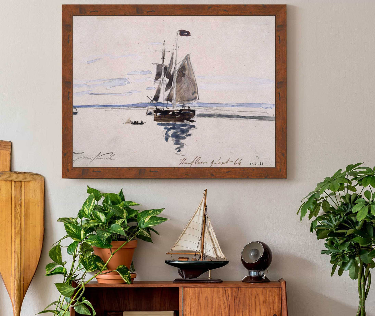 La Mer A Honfleur by Johan Barthold Jongkind