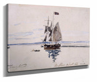 La Mer A Honfleur by Johan Barthold Jongkind